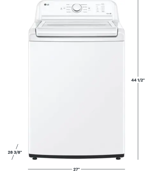 LG WT6100CW 4.3 cu. ft. Top Load Washer — image 2